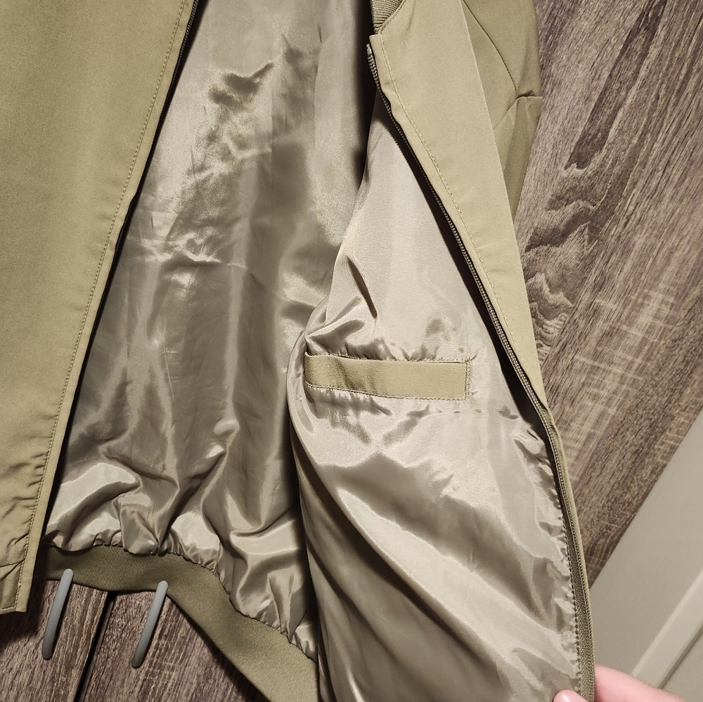 Jack & Jones Olive Bomber Jacket - Picture 8 of 8